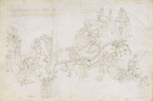 Illustration de la Divine Comédie de Dante Alighieri Purgatorio 31, 1480-1490 - Sandro Botticelli