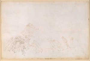 La Divine Comédie, Purgatoire VI. Avant-purgatoire, zone centrale : les retardataires qui ont trouvé la mort à la suite d’un acte de violence ; conversation avec Sordello - Sandro Botticelli
