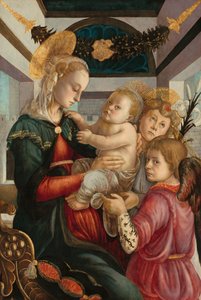 Madone et enfant avec anges - Sandro Botticelli