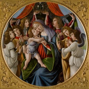 Madone et Enfant avec six anges, vers 1500 - Sandro Botticelli