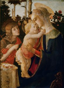 Madone avec enfant et le garçon Jean - Sandro Botticelli