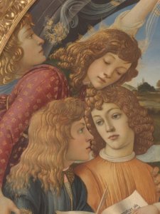 Marie avec enfant et cinq anges - Sandro Botticelli
