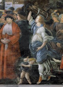La Purification du lépreux et la Tentation du Christ, dans la Chapelle Sixtine : détail d