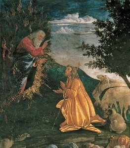 La Jeunesse de Moïse, dans la chapelle Sixtine, 1481 (détail)