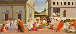 Trois miracles de saint Zénobe - Sandro Botticelli