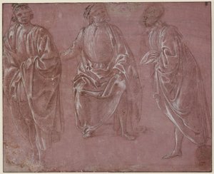 Trois figures vêtues - Sandro Botticelli