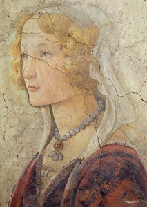 Vénus et les Trois Grâces offrant des cadeaux à une jeune fille (détail) - Sandro Botticelli