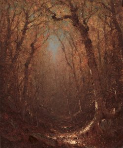 Automne, un chemin forestier - Sanford Robinson Gifford