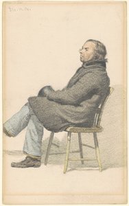Homme Assis sur une Chaise Hitchcock - Sanford Robinson Gifford