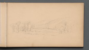 Skizzenbuch, Seite 06: "Gorham" (Maine) - Sanford Robinson Gifford