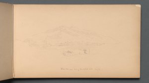 Carnet de croquis, page 12 : "Montagnes Blanches depuis le pied de Randolph Hill" - Sanford Robinson Gifford