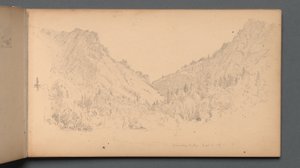 Carnet de croquis, page 18 : "Dixville Notch, 4 septembre 1989". - Sanford Robinson Gifford