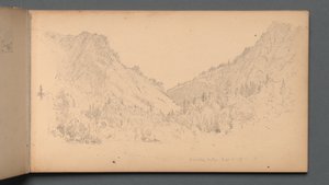 Carnet de croquis, page 18 : Dixville Notch, 4 sept. 89, 1859 - Sanford Robinson Gifford