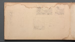 Carnet de croquis, page 39 : Vignettes Paysage du Maine, 1859 - Sanford Robinson Gifford