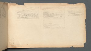Carnet de croquis, page 40 : Paysage du Maine