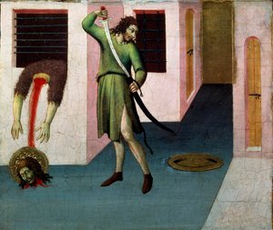 La décapitation de Saint Jean-Baptiste, 15ème siècle - Sano di Pietro