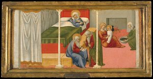La naissance et le baptême de Saint Jean-Baptiste, 1450-60