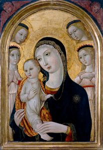 Madone et Enfant avec des anges, vers 1480 - Sano di also Ansano di Pietro di Mencio (workshop of) Pietro