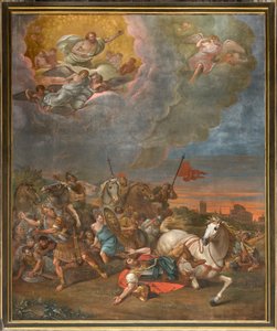 Mur en face de la contre-façade du transept nord, Sante Legnani, Conversion de Saul 1814 - Sante Legnani