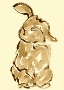 Charmant lapin sépia - Santhosh ch