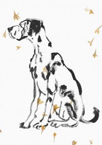 Dogue allemand doux et fleurs - Santhosh ch