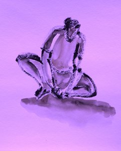 Réflexion à genoux