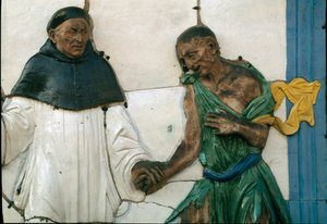 Les Sept Œuvres de Miséricorde, nourrir les affamés - Santi Buglioni