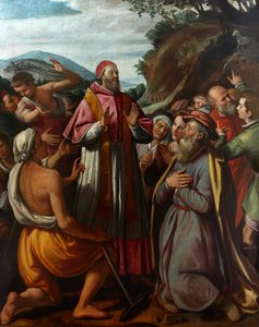 Saint Pape Clément I, entouré de croyants, 1592 - Santi di Tito