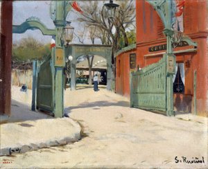 Entrée du parc du Moulin de la Galette