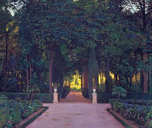 Jardins à Aranjuez, par Rusinol, Santiago (1861-1931)