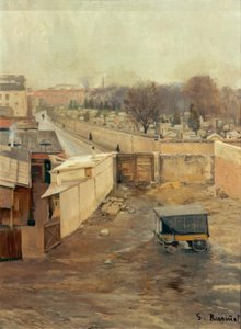 Vue du cimetière de Montmartre - Santiago Rusiñol