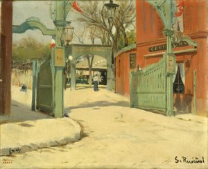 Entrée du parc du Moulin de la Galette - Santiago Rusiñol