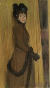 Portrait de Miss Mc Flower - Santiago Rusiñol