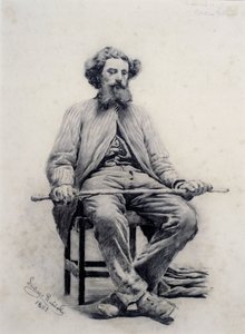 Homme assis - Santiago Rusiñol