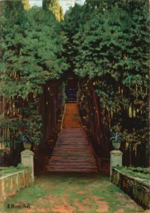 Escalier dans le jardin - Santiago Rusiñol