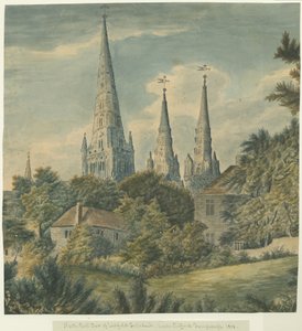 Cathédrale de Lichfield - Vue nord-est - Sarah Clifford Fernyhough