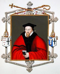 Portrait de John Whitgift (c.1530-1604) Archevêque de Canterbury de 