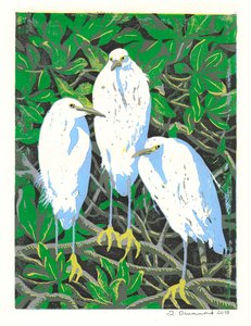 Trio, 2015 (Linogravure) - Sarah Drummond