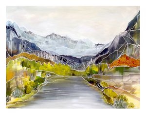 Vallée fluviale géométrique - Sarah Fitzgerald
