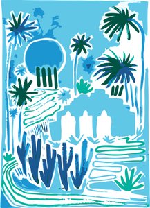 Une oasis de jardin tropical