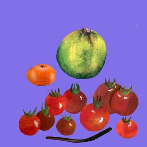 Fruits et légumes découpés - Sarah Thompson Engels