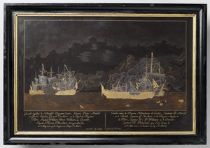 Combat entre les frégates hollandaises Castor, capitaine Pieter Melvill et Briel, capitaine Gerard Oorthuis et les frégates anglaises