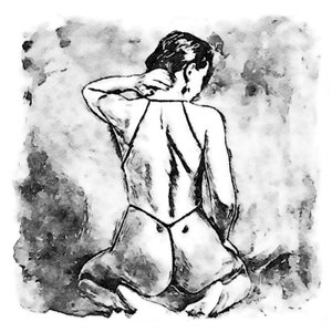 Femme agenouillée