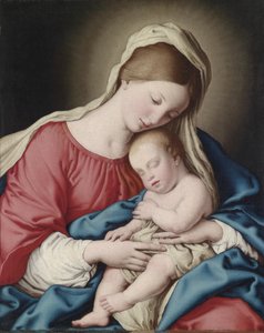 Vierge avec enfant endormi