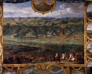 Les actions du Prince Louis II de Bourbon Condé, connu sous le nom de Grand Condé : Bataille de Fribourg (1644) - Peinture par Sauveur Le Conte - Sauveur Le Conte