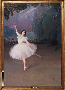 La ballerine Tamara Karsavina (1885-1978) dans Sylphide - Savelij Abramovich Sorin