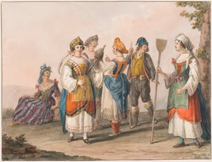 Costumes de la Calabre du Sud - Saverio della Gatta