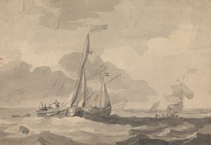 Bateaux en mer - Sawrey Gilpin