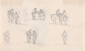 Six études de figures sur des chevaux - Sawrey Gilpin