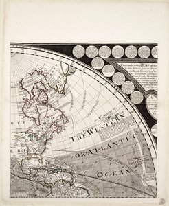 Nouvelle et correcte carte du monde (section), vers 1774 - Sayer & Bennett